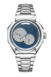 Dubbel gebogen saffierkristal, geschroefd, met tentoonstellingskristal, diameter 40 mm, MIYOTA 82S7 automatisch uurwerkhorloge - Product Image 2