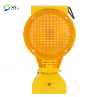 Luz de Advertencia Intermitente LED para Conos de Tráfico, Montada en Mano, con Energía Solar, para Carreteras, Autopistas y Caminos de Acceso