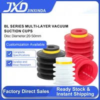 Aktuator JXD PIAB Tipe BL20/30/40/50mm, Cangkir Hisap Silikon 5 Lapis, Kemasan Kantong Lunak Tidak Beraturan, Komponen Robot, 0.03kg, Daratan