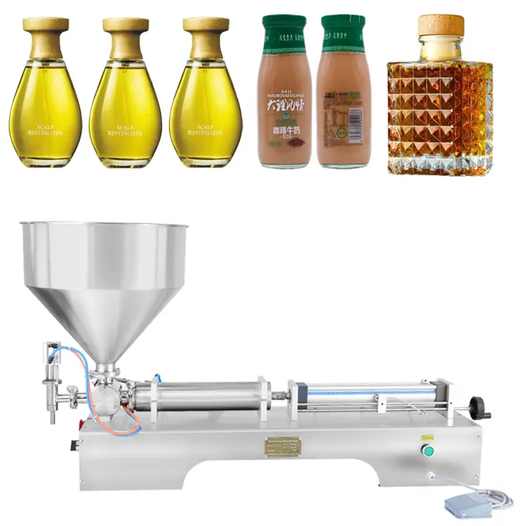 Aerodynamic 10-100Ml Cosmetic Oil Honey Fluid Paste Filling Machines Milk Yogurt Jam Grease Coffee Spices Filling Machines