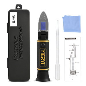 Refractómetro Portátil Yago con Resolución <span class=keywords><strong>de</strong></span> 0.2%, Compensación <span class=keywords><strong>de</strong></span> Temperatura ATC, Medición <span class=keywords><strong>de</strong></span> Concentración <span class=keywords><strong>de</strong></span> Azúcar en <span class=keywords><strong>Leche</strong></span> <span class=keywords><strong>de</strong></span> Soya <span class=keywords><strong>de</strong></span> 0-32% y 0-25% - Product Image 6