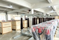 Sectionneur extérieur haute tension Minrong GW4-110kV, isolateur triphasé 110kV 50Hz pour substation industrielle en acier