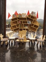 Muebles Infantiles, Estantería de Madera para Libros, Fácil Organización y Almacenamiento, Estantería de Madera de Fácil Montaje, Estante para Libros Infantiles