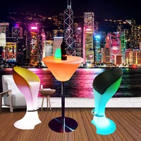 Barre lumineuse LED haute en plastique PE imperméable pour extérieur, lumineuse et décorative