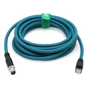 Câble Ethernet HangTon M12 8 broches X codées RJ45 CAT7e GigE pour caméra industrielle, capteur et automatisation - Product Image 2