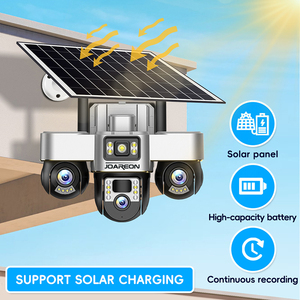 JOAREON V380 3 объектива, 3 экрана, 4G, Sim-карта, солнечная Беспроводная Солнечная камера с обнаружением движения, отслеживание движения человека, охранная Камера видеонаблюдения - Product Image 3