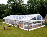 Tentes de maison à bulles 6x21m robustes pour les événements étirer arc de carport transparent camping en plein air mini bâche de cérémonie