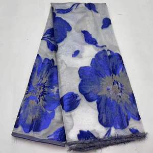 <span class=keywords><strong>2025</strong></span> Mới Nhất Đầy Màu Sắc Jacquard Organza Ren Vải Hoa Thổ Cẩm Chất Liệu Cho Phụ Nữ Wedding Dress - Product Image 5