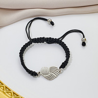 Bracelet en acier inoxydable plaqué or 18 carats, bracelet tressé personnalisé, bracelet de couple pour cadeau