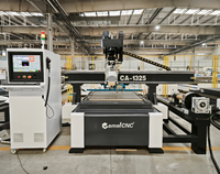 Routeur CNC 1325 ATC à changement d'outil automatique, machine de gravure sur bois 4 axes avec table à vide pour la fabrication de meubles et d'armoires