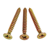 Tornillos para aglomerado de madera, cabeza avellanada, Phillips, zincados, autorroscantes, 50 mm