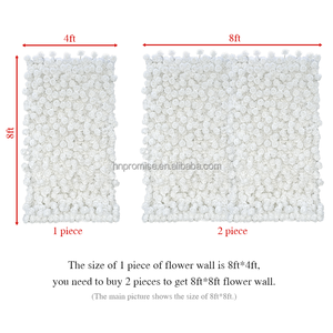 Prometti decorazione di sfondo di nozze tende di rosa blu di alta qualità arrotolare la parete del fiore artificiale - Product Image 2