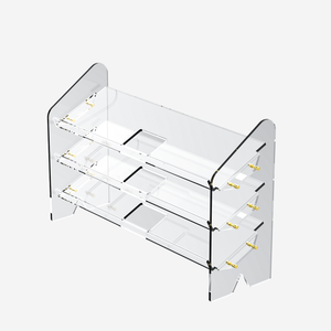 Dễ dàng di chuyển nhiều lớp Acrylic Bàn phím hiển thị giá lưu trữ đứng hộp - Product Image 3