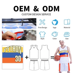 Buker – gilet de basket-ball personnalisé pour hommes, uniforme de basket-ball vierge imprimé par Sublimation réversible - Product Image 3