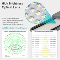 BOSUN Split Solar LED Street Light-Haute puissance 80W 100W Aluminium de haute qualité IP65 étanche pour une utilisation sur autoroute en extérieur