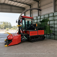Machine à ensilage et à briquettes 4ZQL-30 autopropulsée multifonctionnelle pour la récolte de l'ensilage agricole