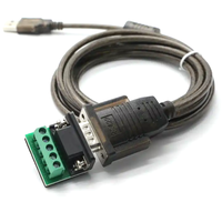 Cable de puerto serie USB 2.0 a DB9 de 9 pines RS485 RS422 con chip FTDI OEM de fábrica, Plug and Play, con revestimiento transparente