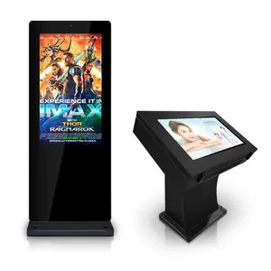 Système de fenêtre Android intérieur et extérieur Écran publicitaire LCD Totem de lecteur vidéo multimédia de signalisation numérique