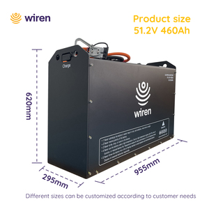 Wiren 51.2V 460Ah 23.55kWh <b>Battery</b> 6000+ Cycles 300A BMS Enabled Customizable | 5-Year - Product Image 4