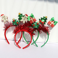 Serre-tête de Noël de haute qualité en polyester avec guirlande et motif bonhomme de pain d'épices, 13 cm, pour enfants, idéal pour les fêtes de Noël, en coffret cadeau