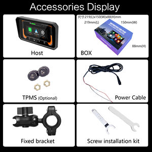 Navigateur GPS pour moto de 6 pouces avec support antivol à dégagement rapide |   CarPlay et <span class=keywords><strong>Android</strong></span> <span class=keywords><strong>Auto</strong></span> sans fil |   Étanche IP67 - Product Image 6