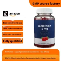 Capsules de mélatonine à la saveur de fraise, best-seller d'Amazon, pour la santé du sommeil et anti-âge