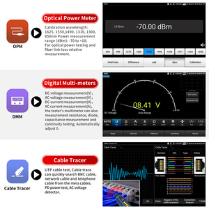 Rsrteng E90 CCTV Camera Tester 8 Inch 4K Monitor POE++ <strong>IP</strong> Camera TVI CVI AHD DMM OPM SFP WiFi Network <strong>Tools</strong> - Product Image 4