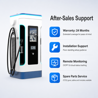 Nouvelle borne de recharge rapide pour véhicules électriques DC 120 kW, extérieure, montée au sol, connecteur CCS2, station de recharge, indice de protection IP54, avec WiFi 4G