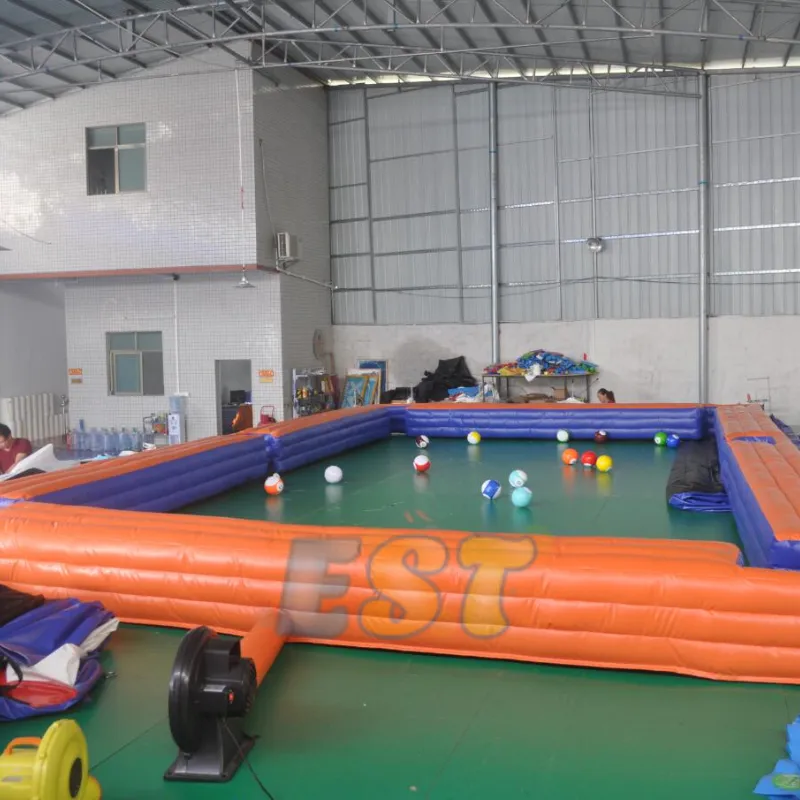 Customized Inflatable Arena Games Inflatable Snooker Table Ball Game Giant Pool Table Game Billiard For Kids And Adults