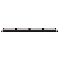 Panneau de brassage Cat6A haute densité 0,5U 24 ports, 19 pouces, pour montage en rack, avec câbles Ethernet RJ45, pour centre de données