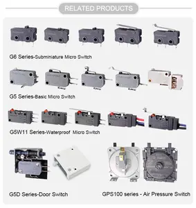 0.25 6.3 مفتاح توصيل سريع SPDT 26A مفتاح ميكرو 5A 10A 16A 22A مفتاح Microswitch لمسدس بطاقات الليزر