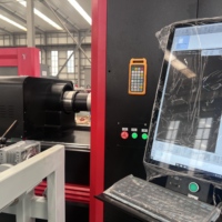 Machine de découpe laser à fibre à chargement automatique, découpeuse laser de tubes métalliques à alimentation automatique pour tubes ronds et carrés