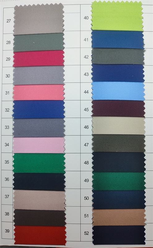 Pure Cotton Color Card