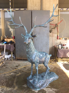 Profesional <span class=keywords><strong>venado</strong></span> bronce estatua tamaño para la decoración al aire libre - Product Image 3