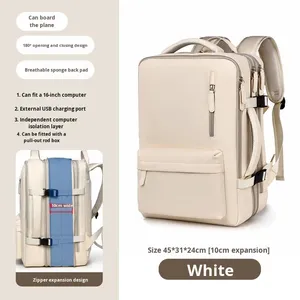 Sac à dos de voyage unisexe haut de gamme en jean grande capacité, imperméable, pour ordinateur portable, idéal pour l'école et les voyages transfrontaliers - Product Image 2
