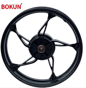 Rin de Rueda Trasera de Motocicleta <span class=keywords><strong>BOKUN</strong></span> Serie 2.5x18 Pulgadas, Cinco Radios, Aleación de Aluminio Forjado Negro - Product Image 4