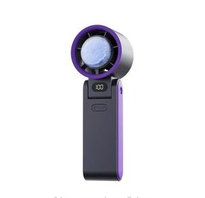 Nuevo Ventilador Portátil de Cuello Colgante de Alta Velocidad con Pantalla Digital Plegable y Compresor de Hielo para Refrigeración 2026 - Product Image 2