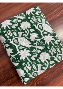 Jaipuri ผ้าคอตตอน100% ผ้าพิมพ์ลายแบบบล็อกผ้าคุณภาพสูงสีคมชัด - Product Image 3