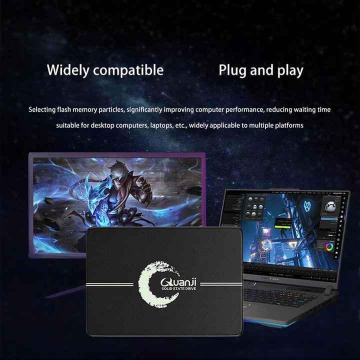 Disco SSD SATA III 2.5" 512GB - Velocidad Lectura 550MB/s, Compatible Con PC Y Portátiles, 3D NAND, Incluye Garantía