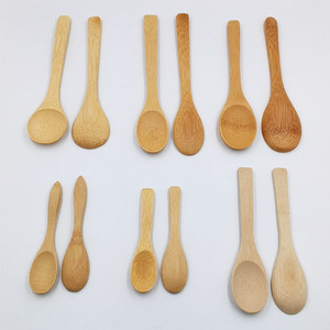Wooden Spoon <b>Set</b> For <b>Tea</b> And Honey Eco Friendly Bamboo Pattern Child Use Picnic Outdoor - Product Image 4