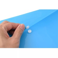 AFFISURE offre spéciale pochette de dossier d'enveloppe personnalisée créative sac de dossier à boutons A4 en plastique PP transparent