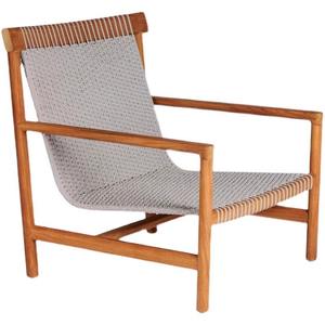 Conjunto de muebles de exterior de teca, tumbona resistente al agua y a los rayos UV, para patio de villa, estilo nórdico. - Product Image 2