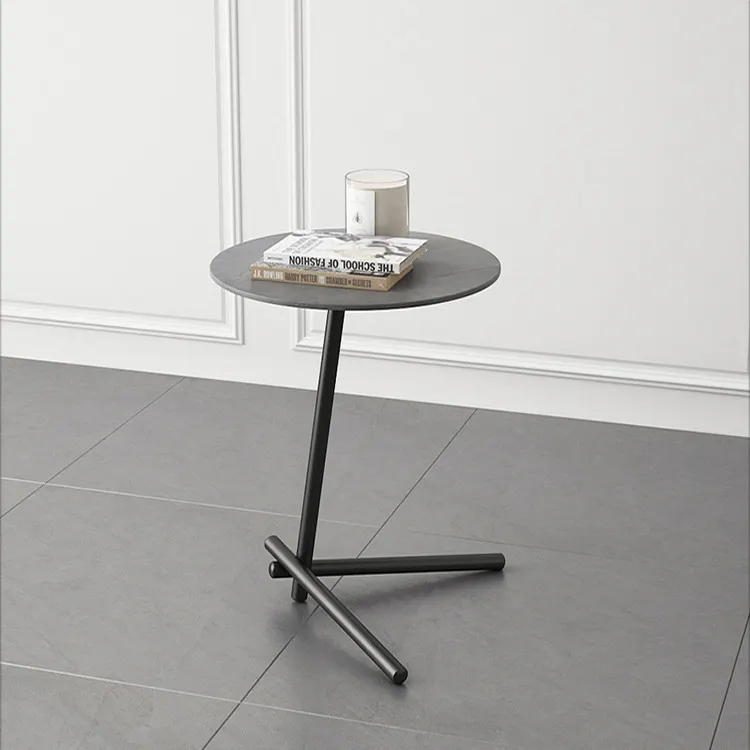 New arrival side table popular furniture modern coffee table white round marble coffee and side table set