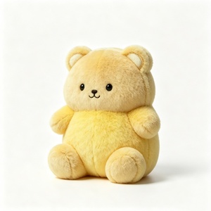 Customized Minimalist Gradient <b>Bear</b> Plush Cozy <b>Bear</b> Plushie <b>Cute</b> <b>Bear</b> Plush Kids Soft Yellow Decor Plush PP Cotton Filled 0-24 - Product Image 3