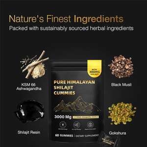 Caramelle Gommose di Shilajit, Integratore Alimentare da Coltivazione Selvatica per Adulti - Potenzia il Sistema Immunitario ed Energia, per Donne in Gravidanza - Product Image 2