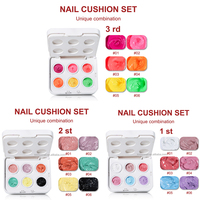 Kit de gel pour ongles KINNCO avec logo personnalisé, non toxique, 6 couleurs, effet ombré, gel Pat Pat, LED, DIY
