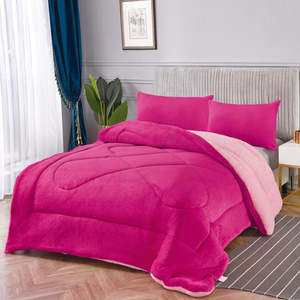 ผ้าห่มขนแกะเนื้อนุ่มพิเศษสั่งทำพิเศษสำหรับฤดูหนาว พร้อมปลอกหมอน - Product Image 5