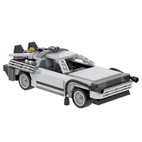 MOC1253 MOOXI Classics Move Back to the Future voiture de course ornement DMC-12 modèle briques ensembles de blocs de construction jouets pour enfants