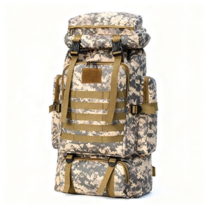 Mochila Táctica de Senderismo de Gran Capacidad (80L), Transpirable, Impermeable y Resistente al Desgaste, en Tela Oxford y Nailon, para Todas las Estaciones - Product Image 1