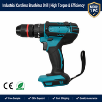 Perceuse électrique rechargeable 21V, 25+1 réglages de couple, perceuse sans fil à impact sans balais pour le perçage du bois, du métal et des briques